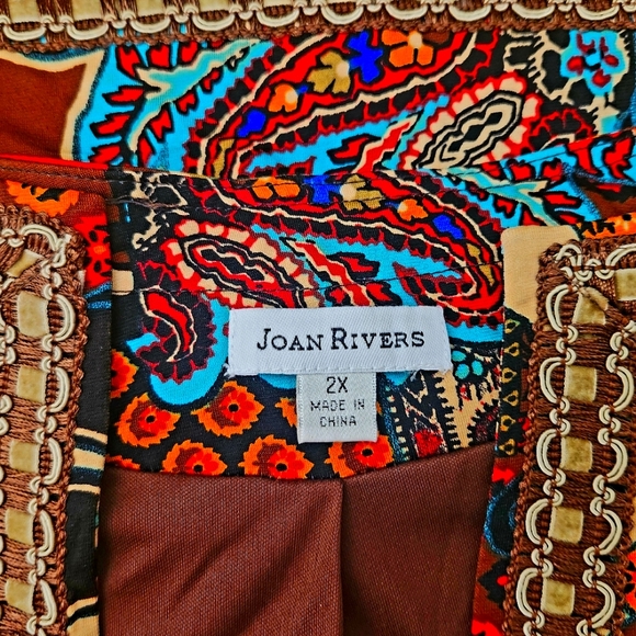 Joan Rivers, 2XL 3/4 sleeve, lined, glamours travel jacket. - Picture 11 of 16